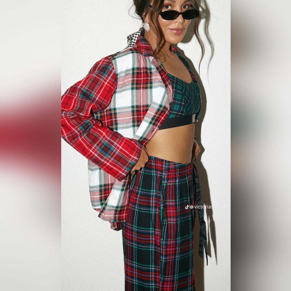 Victoria's Secret Red Plaid Pajama Set